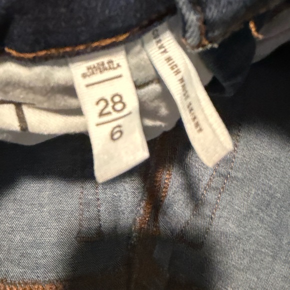 LOFT High Rise Dark Blue Jeans - Picture 6 of 9